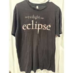 Vintage 2010 The Twilight Saga Eclipse T Shirt Black Size L Movie Promo 2010